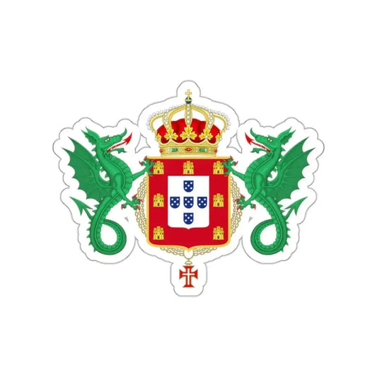 Coat of Arms of the Kingdom of Portugal 1640-1910 STICKER Vinyl Die-Cut Decal 2 Inch - The Sticker Space