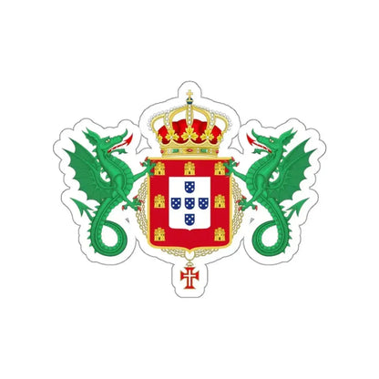 Coat of Arms of the Kingdom of Portugal 1640-1910 STICKER Vinyl Die-Cut Decal 3 Inch - The Sticker Space