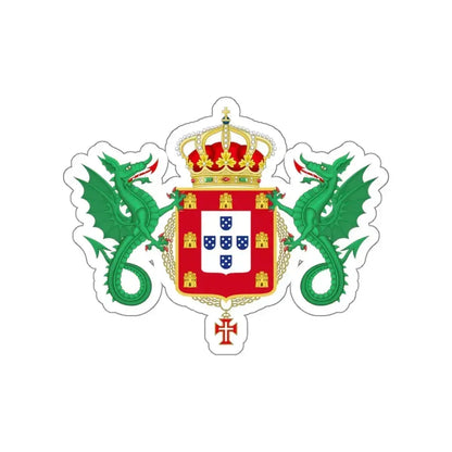 Coat of Arms of the Kingdom of Portugal 1640-1910 STICKER Vinyl Die-Cut Decal 6 Inch - The Sticker Space