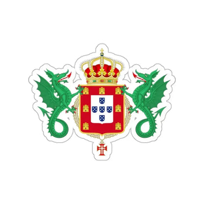 Coat of Arms of the Kingdom of Portugal 1640-1910 STICKER Vinyl Die-Cut Decal - The Sticker Space