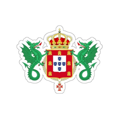 Coat of Arms of the Kingdom of Portugal 1640-1910 STICKER Vinyl Die-Cut Decal - The Sticker Space