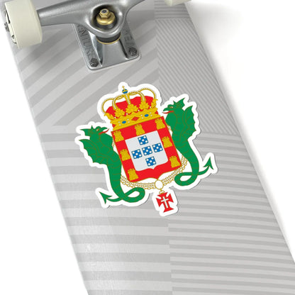 Coat of arms of the Kingdom of Portugal Enciclopedie Diderot (Spain) (Coat of Arms) STICKER Vinyl Kiss-Cut Decal - The Sticker Space