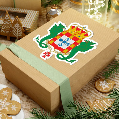Coat of arms of the Kingdom of Portugal Enciclopedie Diderot (Spain) (Coat of Arms) STICKER Vinyl Kiss-Cut Decal - The Sticker Space