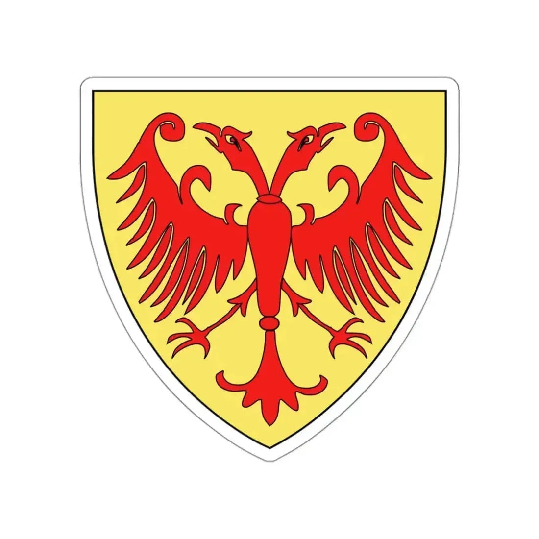 Coat of arms of the Kingdom of Serbia (medieval) STICKER Vinyl Die-Cut Decal 3 Inch - The Sticker Space