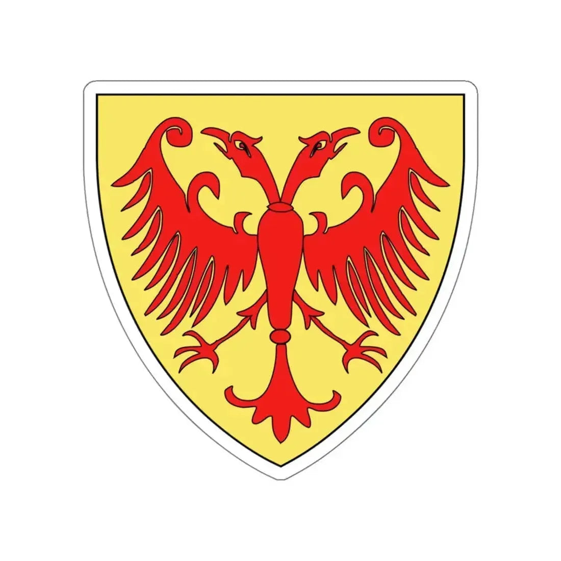 Coat of arms of the Kingdom of Serbia (medieval) STICKER Vinyl Die-Cut Decal 4 Inch - The Sticker Space