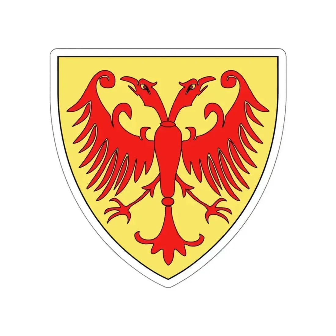 Coat of arms of the Kingdom of Serbia (medieval) STICKER Vinyl Die-Cut Decal 5 Inch - The Sticker Space