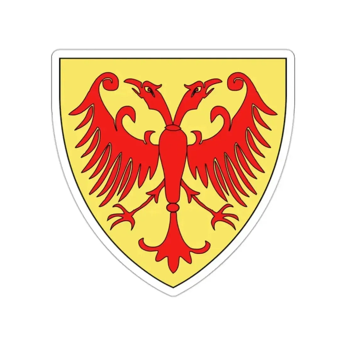 Coat of arms of the Kingdom of Serbia (medieval) STICKER Vinyl Die-Cut Decal - The Sticker Space