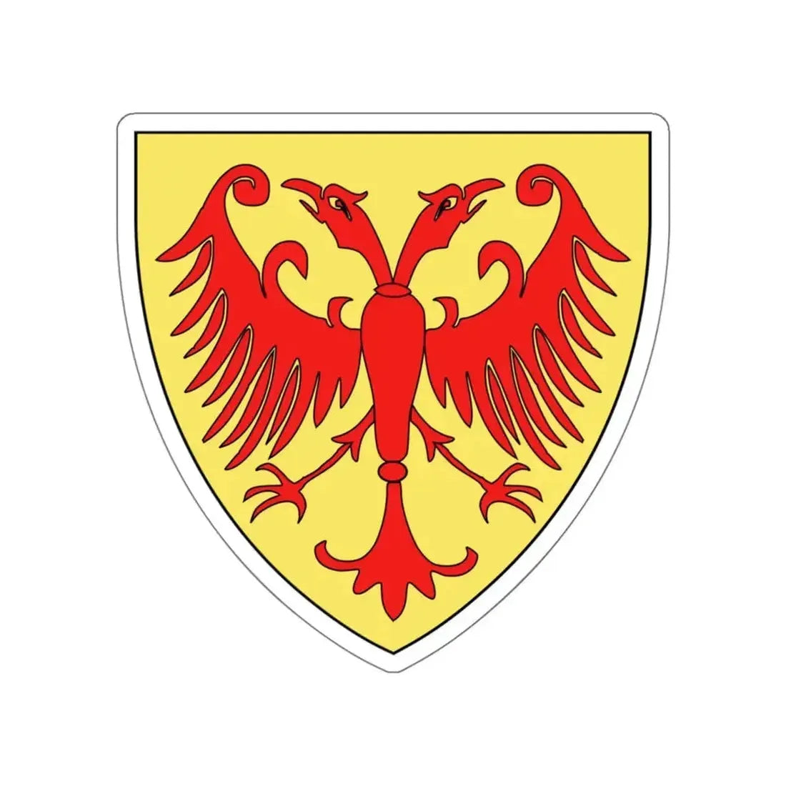 Coat of arms of the Kingdom of Serbia (medieval) STICKER Vinyl Die-Cut Decal - The Sticker Space