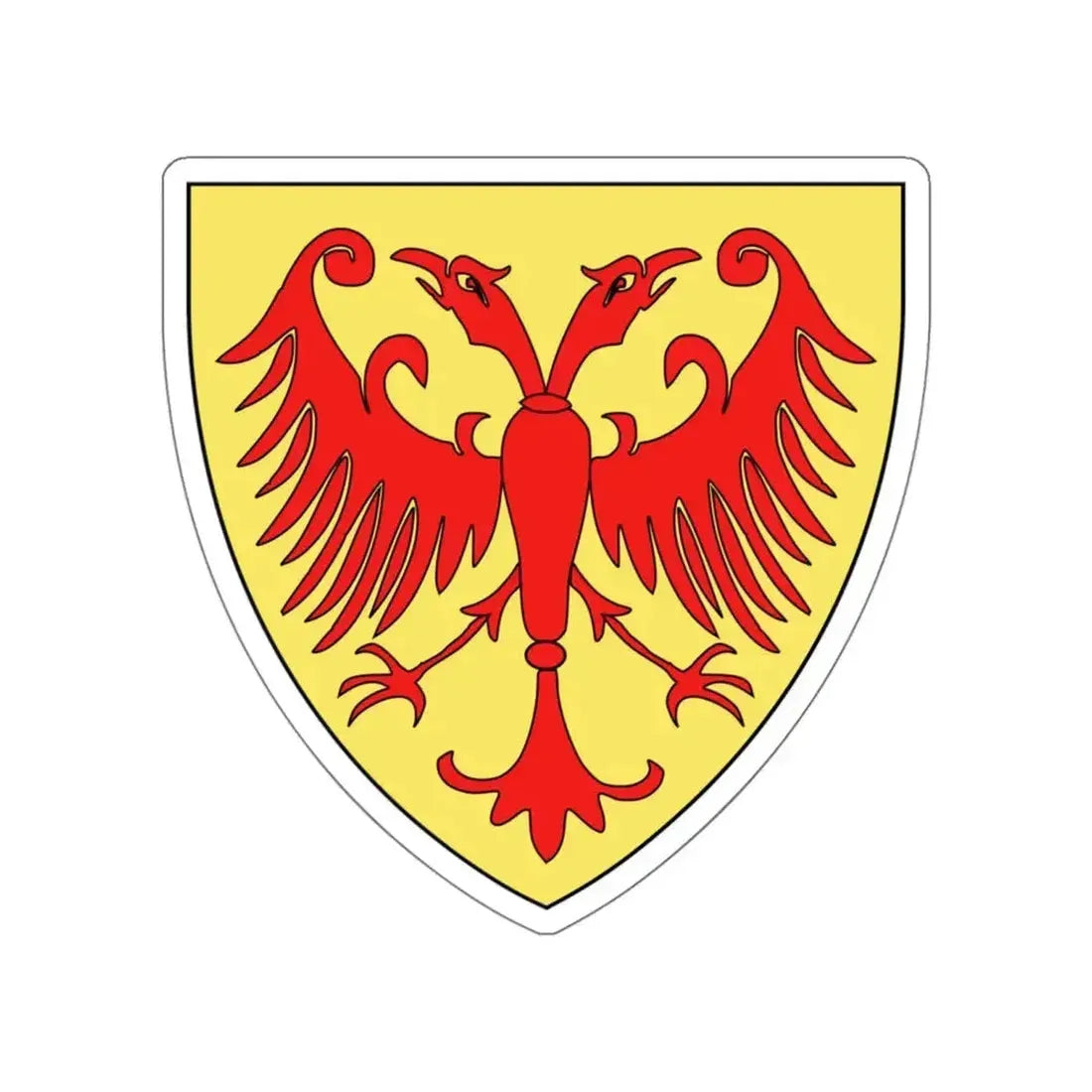 Coat of arms of the Kingdom of Serbia (medieval) STICKER Vinyl Die-Cut Decal - The Sticker Space