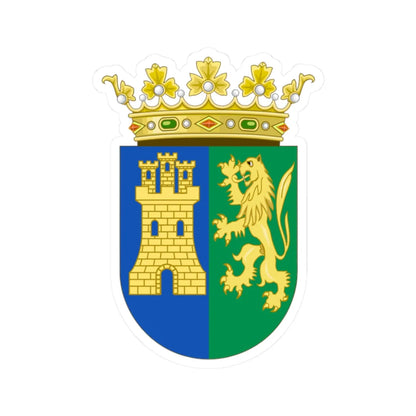 Coat of arms of the Kingdom of Yucatan (Mexico) (Coat of Arms) STICKER Vinyl Kiss-Cut Decal 2 Inch White - The Sticker Space