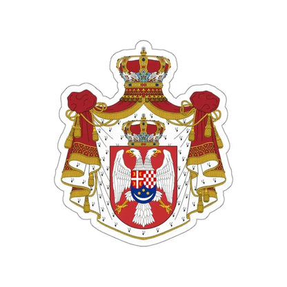 Coat of arms of the Kingdom of Yugoslavia STICKER Vinyl Die-Cut Decal 3 Inch - The Sticker Space