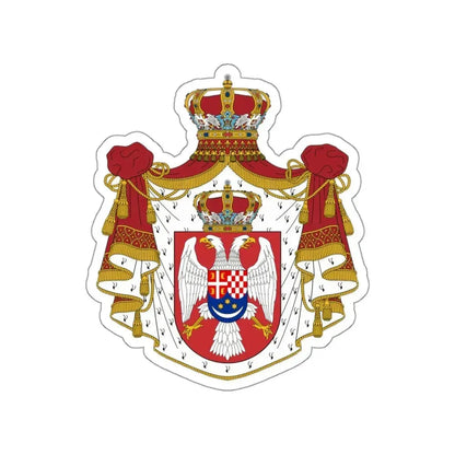 Coat of arms of the Kingdom of Yugoslavia STICKER Vinyl Die-Cut Decal - The Sticker Space