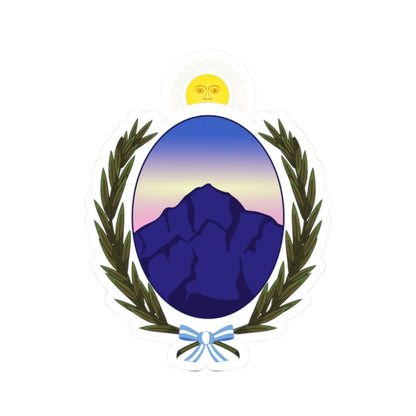 Coat of arms of the La Rioja Province (Argentina) (Coat of Arms) STICKER Vinyl Kiss-Cut Decal 2 Inch White - The Sticker Space