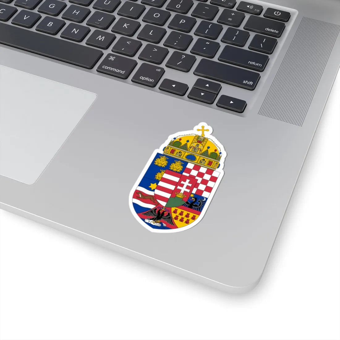 Coat of arms of the Lands of the Holy Hungarian Crown 1896-1915 (Austria) (Coat of Arms) STICKER Vinyl Kiss-Cut Decal - The Sticker Space