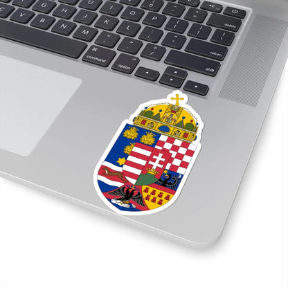 Coat of arms of the Lands of the Holy Hungarian Crown 1896-1915 (Austria) (Coat of Arms) STICKER Vinyl Kiss-Cut Decal - The Sticker Space