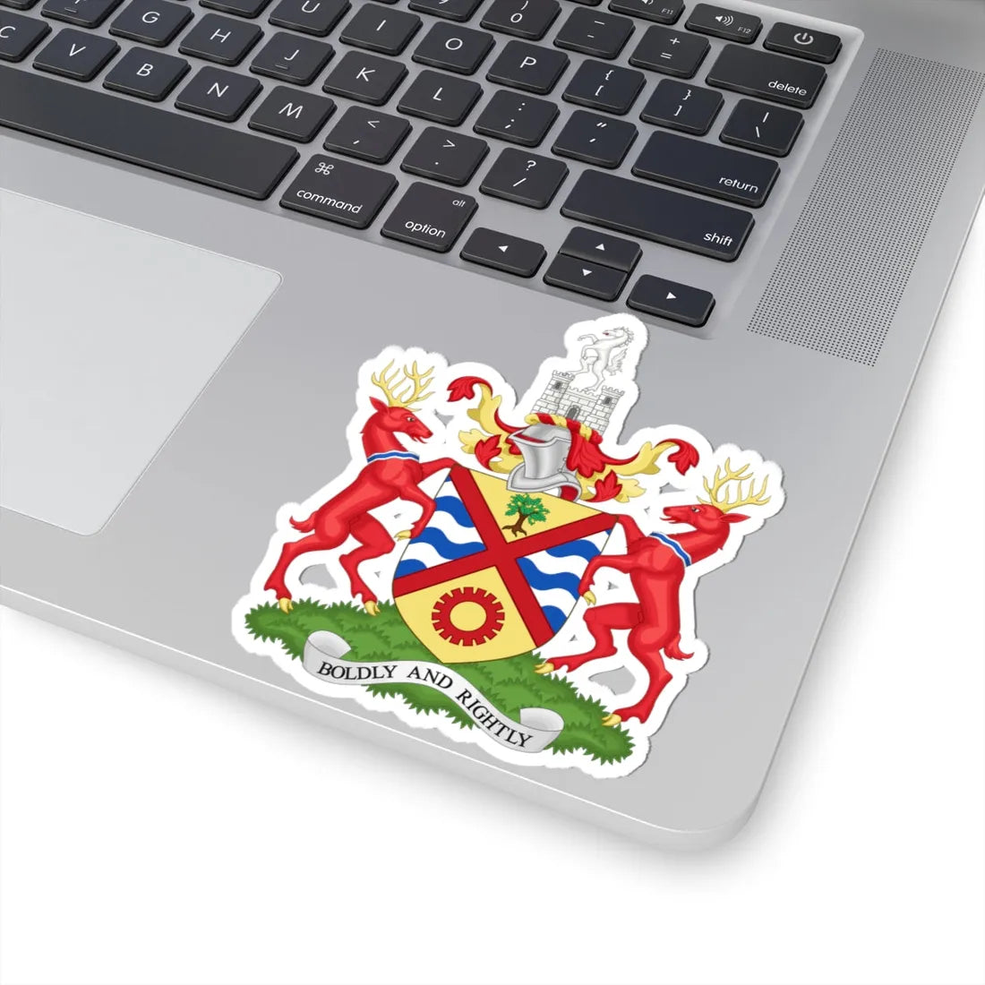 Coat of arms of the Ldn Borough of Bexley (England) (Coat of Arms) STICKER Vinyl Kiss-Cut Decal - The Sticker Space