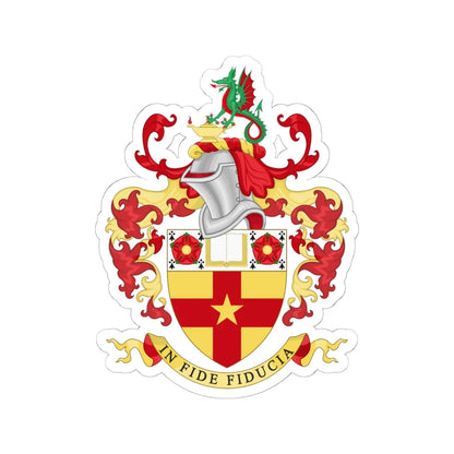 Coat of Arms of The Leys School (England) (Coat of Arms) STICKER Vinyl Kiss-Cut Decal 6 Inch White - The Sticker Space