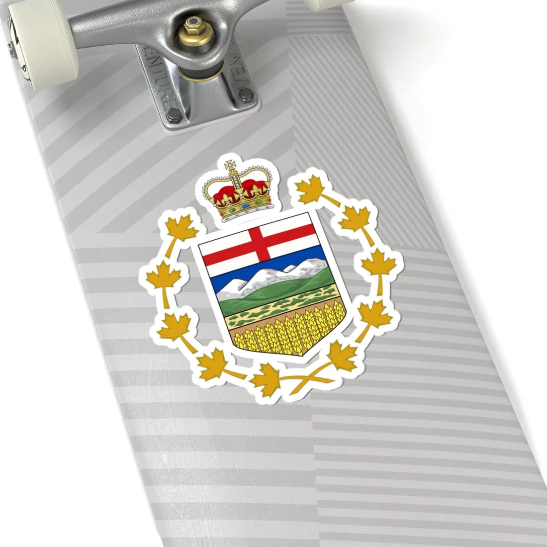 Coat of arms of the Lieutenant-Governor of Alberta (Canada) (Coat of Arms) STICKER Vinyl Kiss-Cut Decal - The Sticker Space