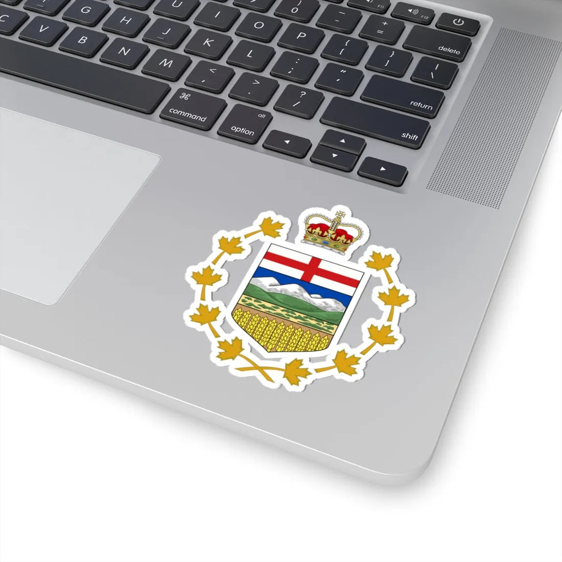 Coat of arms of the Lieutenant-Governor of Alberta (Canada) (Coat of Arms) STICKER Vinyl Kiss-Cut Decal - The Sticker Space