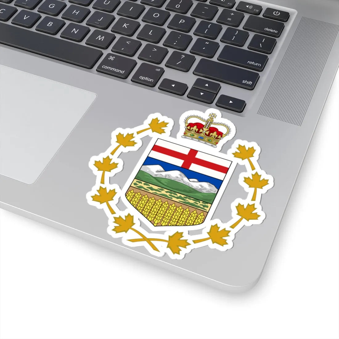 Coat of arms of the Lieutenant-Governor of Alberta (Canada) (Coat of Arms) STICKER Vinyl Kiss-Cut Decal - The Sticker Space