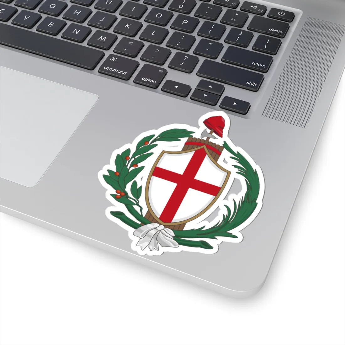 Coat of arms of the Ligurian Republic (Italy) (Coat of Arms) STICKER Vinyl Kiss-Cut Decal - The Sticker Space