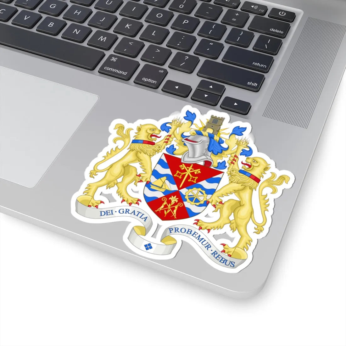 Coat of arms of the London Borough of Barking and Dagenham (England) (Coat of Arms) STICKER Vinyl Kiss-Cut Decal - The Sticker Space