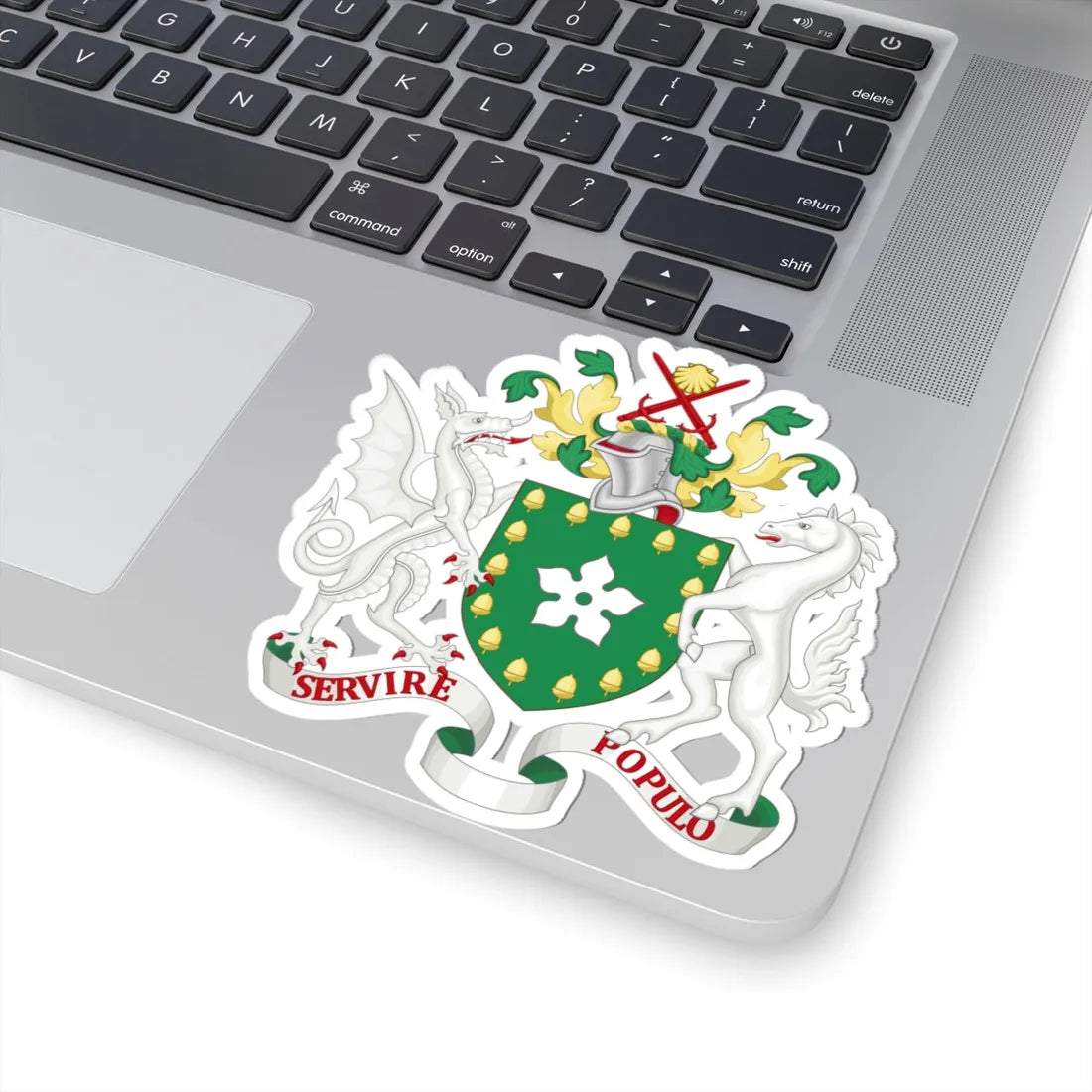 Coat of arms of the London Borough of Bromley (England) (Coat of Arms) STICKER Vinyl Kiss-Cut Decal - The Sticker Space