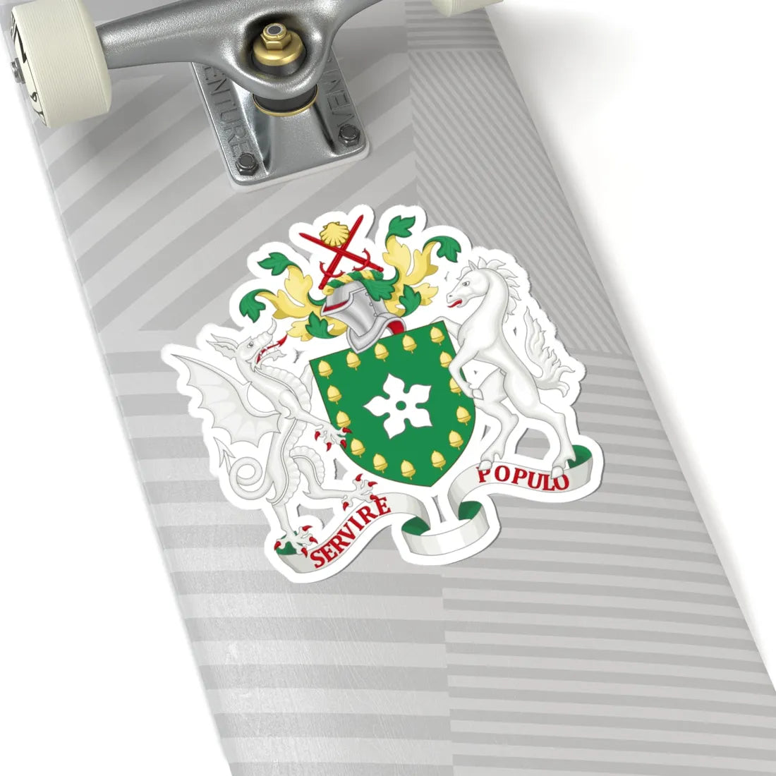 Coat of arms of the London Borough of Bromley (England) (Coat of Arms) STICKER Vinyl Kiss-Cut Decal - The Sticker Space
