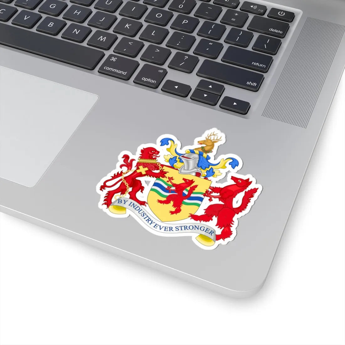 Coat of arms of the London Borough of Enfield (England) (Coat of Arms) STICKER Vinyl Kiss-Cut Decal - The Sticker Space