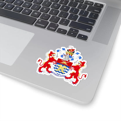 Coat of arms of the London Borough of Hammersmith and Fulham (England) (Coat of Arms) STICKER Vinyl Kiss-Cut Decal - The Sticker Space
