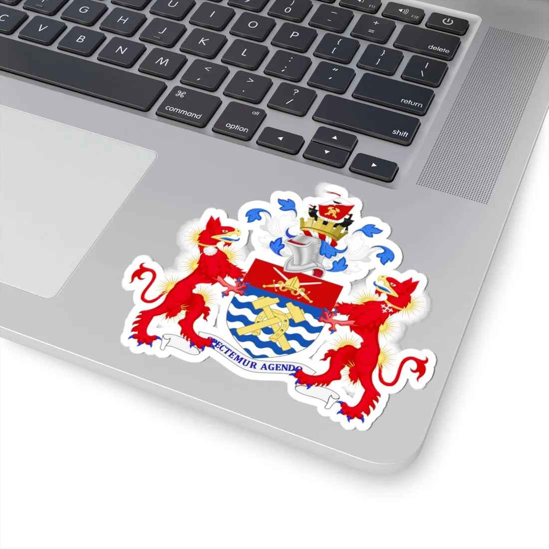 Coat of arms of the London Borough of Hammersmith and Fulham (England) (Coat of Arms) STICKER Vinyl Kiss-Cut Decal - The Sticker Space