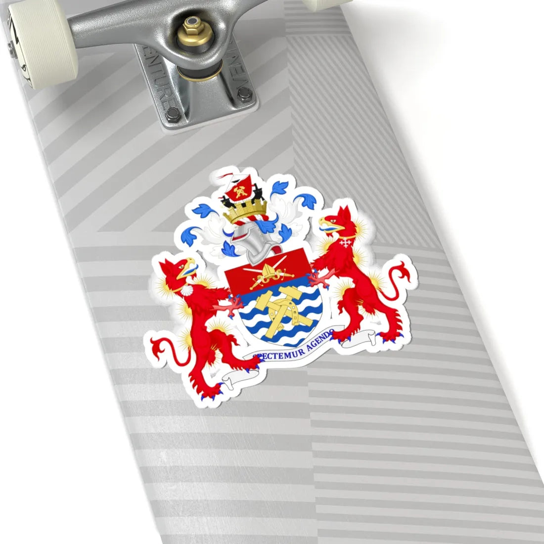 Coat of arms of the London Borough of Hammersmith and Fulham (England) (Coat of Arms) STICKER Vinyl Kiss-Cut Decal - The Sticker Space