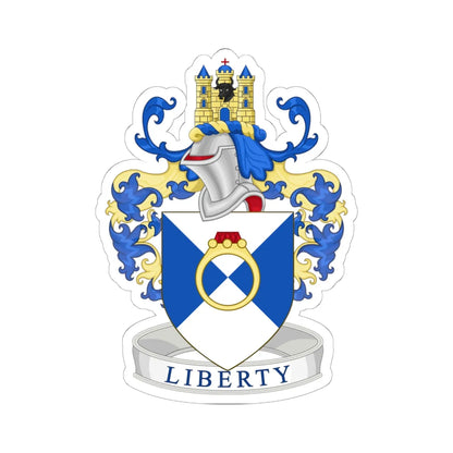 Coat of arms of the London Borough of Havering (England) (Coat of Arms) STICKER Vinyl Kiss-Cut Decal 6 Inch White - The Sticker Space