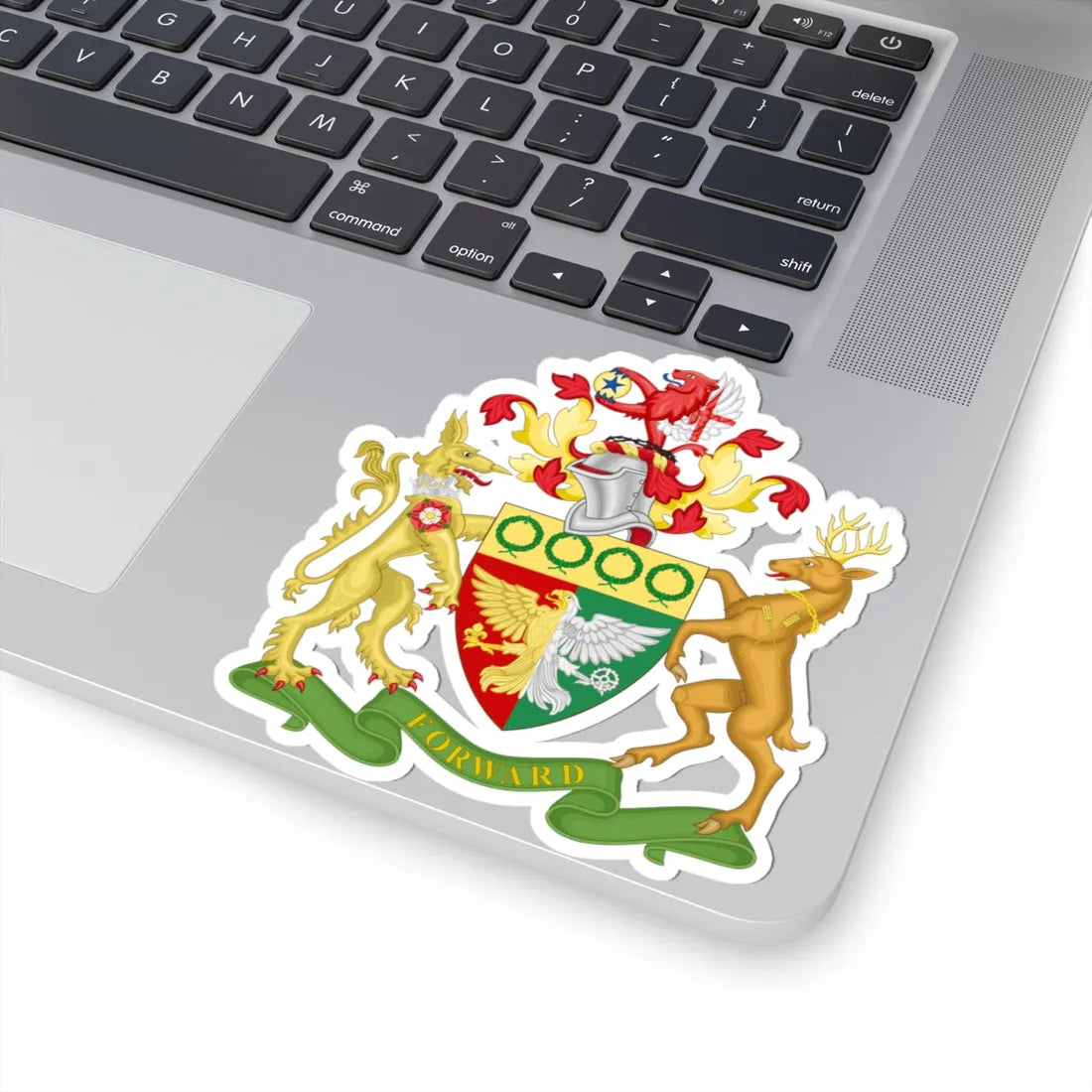 Coat of Arms of the London Borough of Hillingdon (England) (Coat of Arms) STICKER Vinyl Kiss-Cut Decal - The Sticker Space