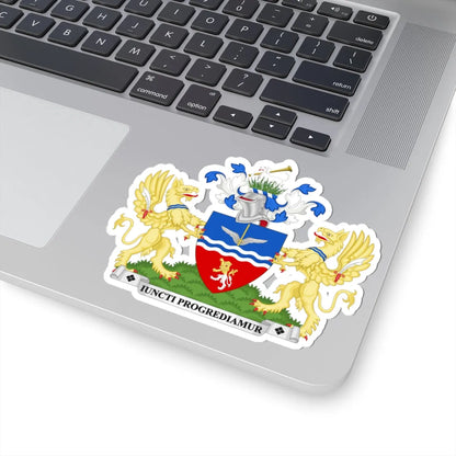 Coat of arms of the London Borough of Hounslow (England) (Coat of Arms) STICKER Vinyl Kiss-Cut Decal - The Sticker Space