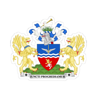 Coat of arms of the London Borough of Hounslow (England) (Coat of Arms) STICKER Vinyl Kiss-Cut Decal - The Sticker Space