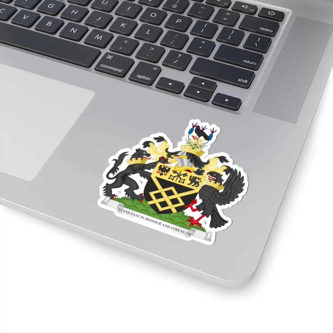 Coat of arms of the London Borough of Merton (England) (Coat of Arms) STICKER Vinyl Kiss-Cut Decal - The Sticker Space