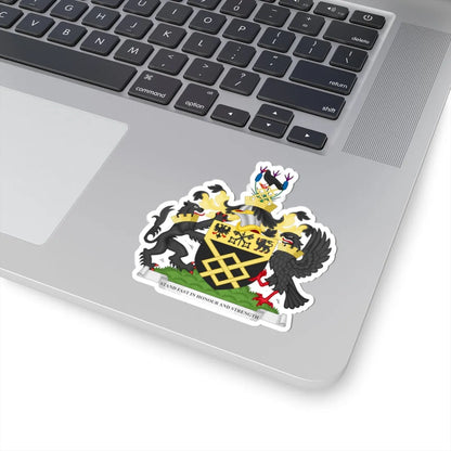 Coat of arms of the London Borough of Merton (England) (Coat of Arms) STICKER Vinyl Kiss-Cut Decal - The Sticker Space