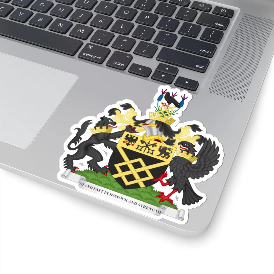 Coat of arms of the London Borough of Merton (England) (Coat of Arms) STICKER Vinyl Kiss-Cut Decal - The Sticker Space
