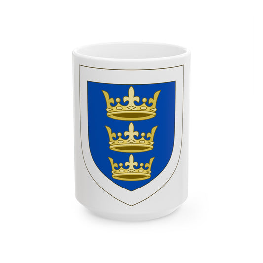 Coat of arms of the Lordship of Ireland - White Coffee Mug-15oz-The Sticker Space