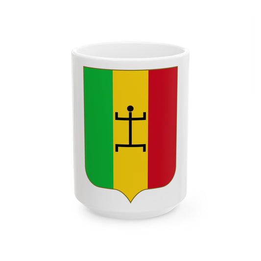 Coat of arms of the Mali Federation - White Coffee Mug-15oz-The Sticker Space