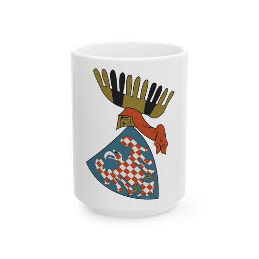 Coat of arms of the Margraviate of Moravia (Wenceslaus II) - White Coffee Mug-15oz-The Sticker Space