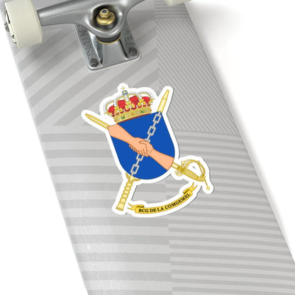 Coat of Arms of the Melilla General Command Headquarters Battalion (Spain) (Coat of Arms) STICKER Vinyl Kiss-Cut Decal - The Sticker Space