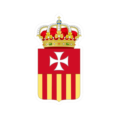 Coat of Arms of the Mercedarians (Spain) (Coat of Arms) STICKER Vinyl Kiss-Cut Decal 2 Inch White - The Sticker Space