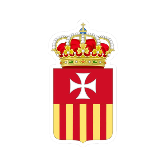 Coat of Arms of the Mercedarians (Spain) (Coat of Arms) STICKER Vinyl Kiss-Cut Decal 2 Inch White - The Sticker Space