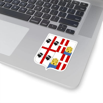 Coat of Arms of the Metropolitan city of Cagliari (Italy) (Coat of Arms) STICKER Vinyl Kiss-Cut Decal - The Sticker Space