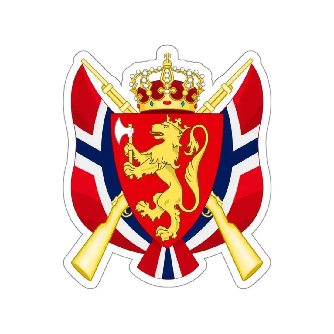 Coat of arms of the National Rifle Association of Norway STICKER Vinyl Die-Cut Decal - The Sticker Space