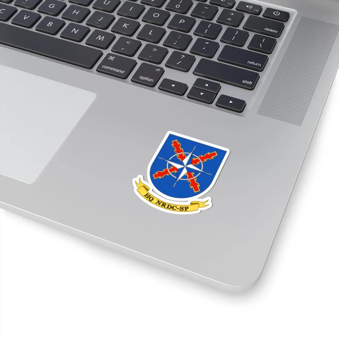 Coat of Arms of the NATO Rapid Deployable Corps-Spain Headquaters (Spain) (Coat of Arms) STICKER Vinyl Kiss-Cut Decal - The Sticker Space