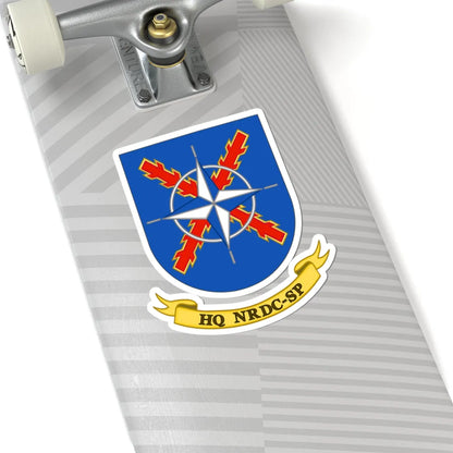 Coat of Arms of the NATO Rapid Deployable Corps-Spain Headquaters (Spain) (Coat of Arms) STICKER Vinyl Kiss-Cut Decal - The Sticker Space