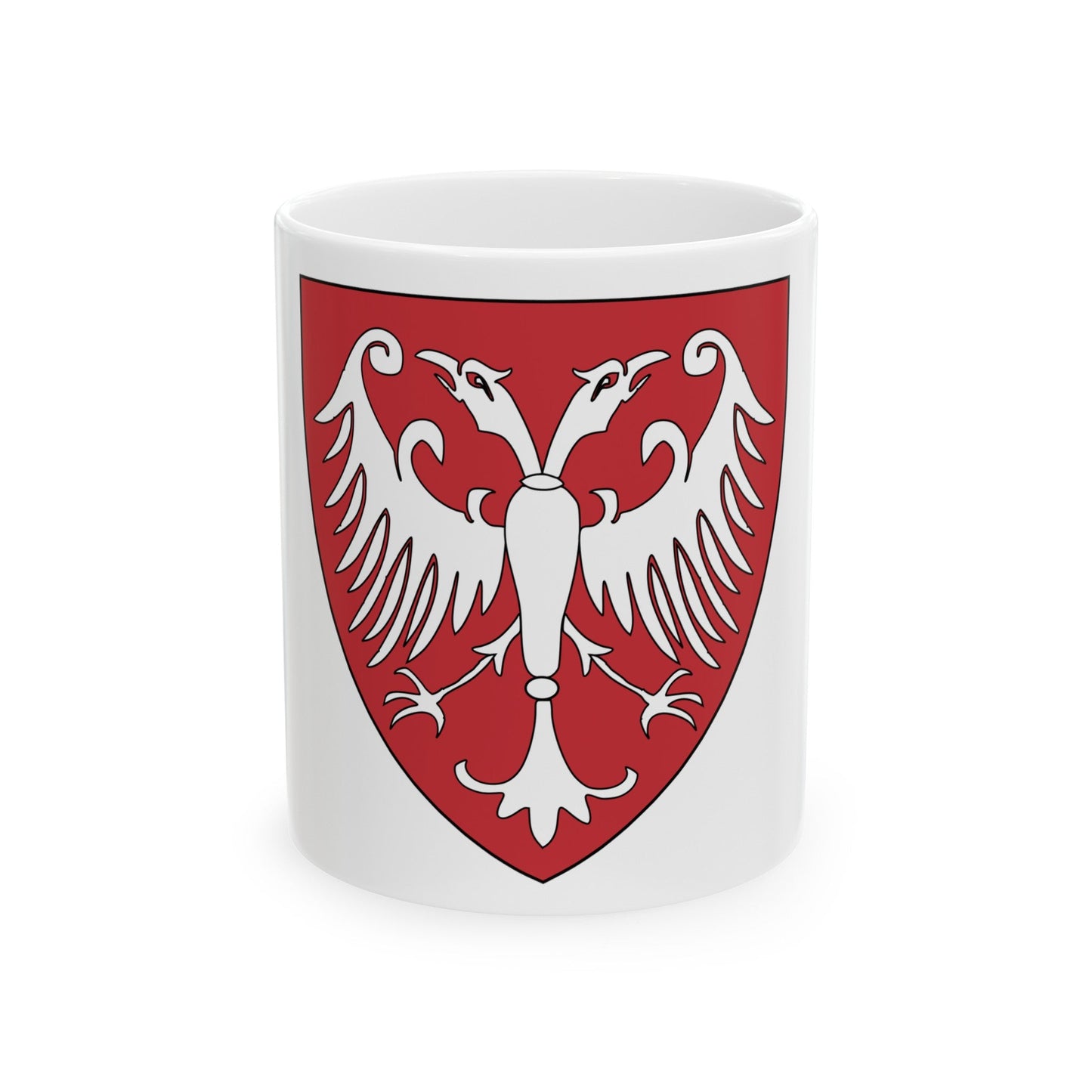 Coat of arms of the Nemanic Dynasty - White Coffee Mug-11oz-The Sticker Space